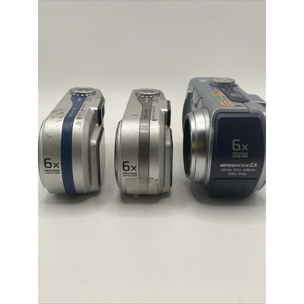 Sony Cyber-shot DSC-P30 P7 P2 CCD Digital Camera Lot 3x AS-IS Parts Repair
